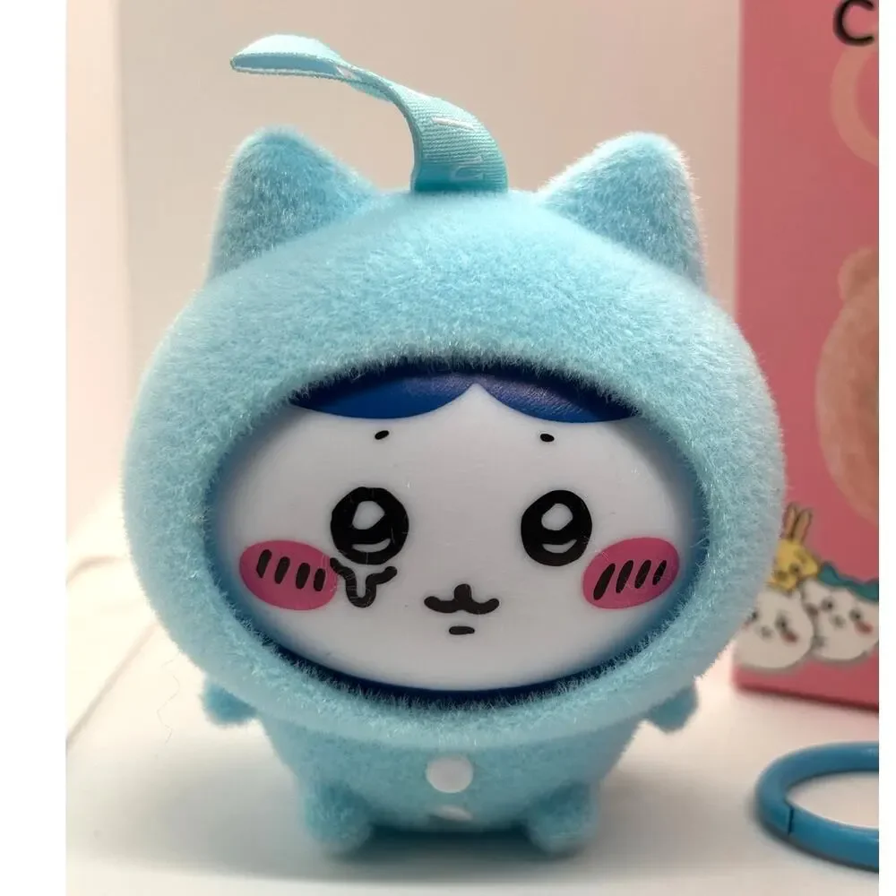 Miniso, Chiikawa Pajama Series Keychain/Charm, Hachiware Changeable Face, New